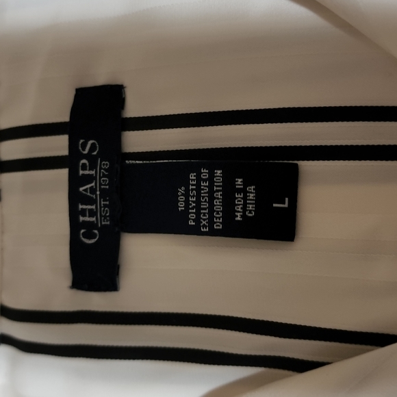 Two piece pajama set with long sleeve button up shirt and long pants - Picture 3 of 5